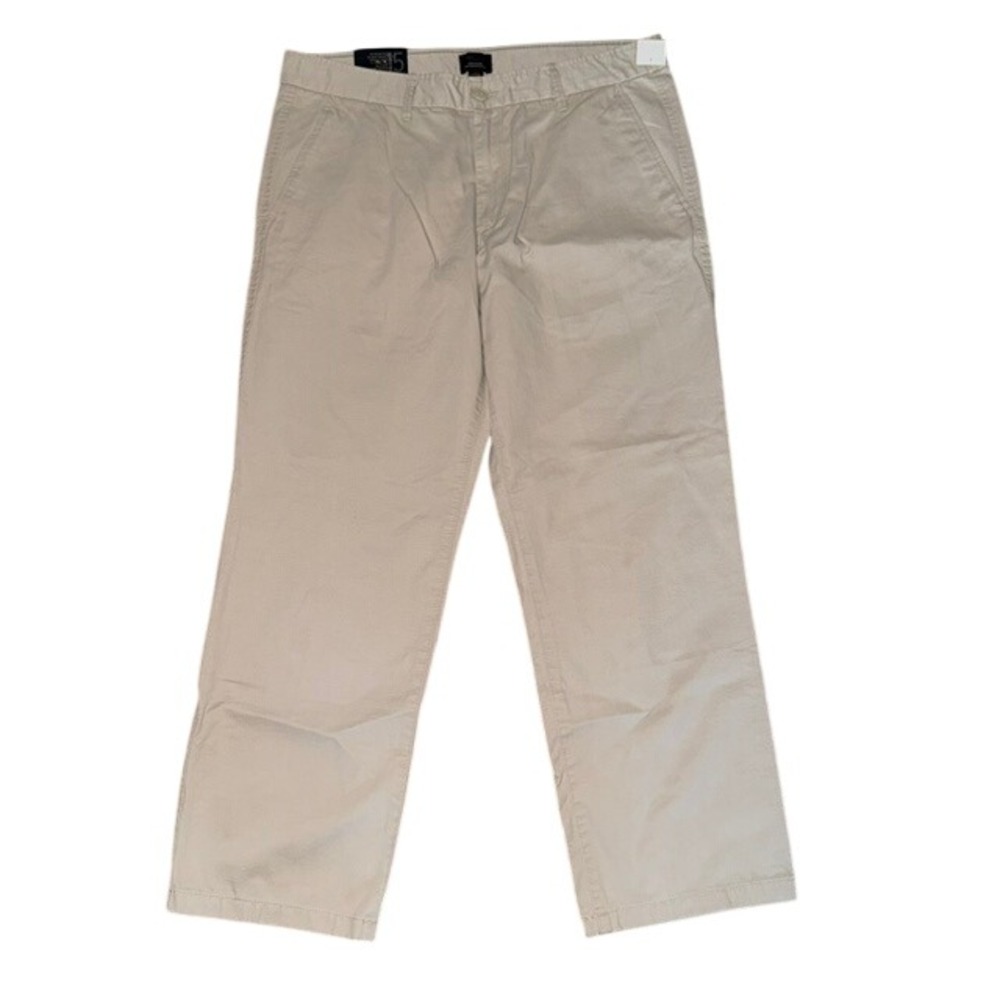 Gap Khakis Lived In Relaxed Men 35x30 Tan Beige Chino Pants 100% Cotton NWT